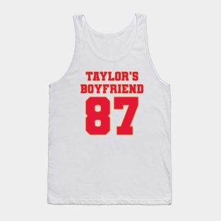 Taylor's Boyfriend Travis Kelce 87 Tank Top